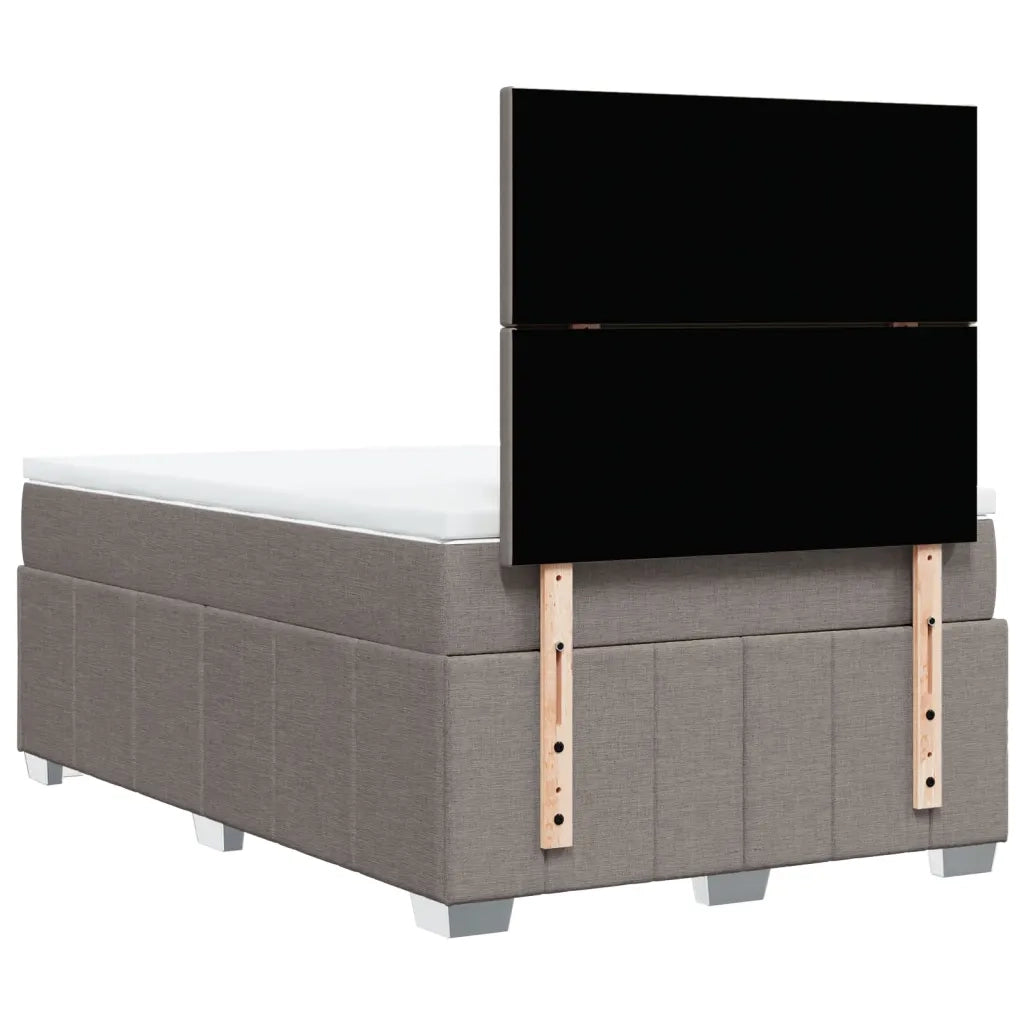 Giroletto a Molle con Materasso Tortora 120x190 cm in Tessuto 3293904