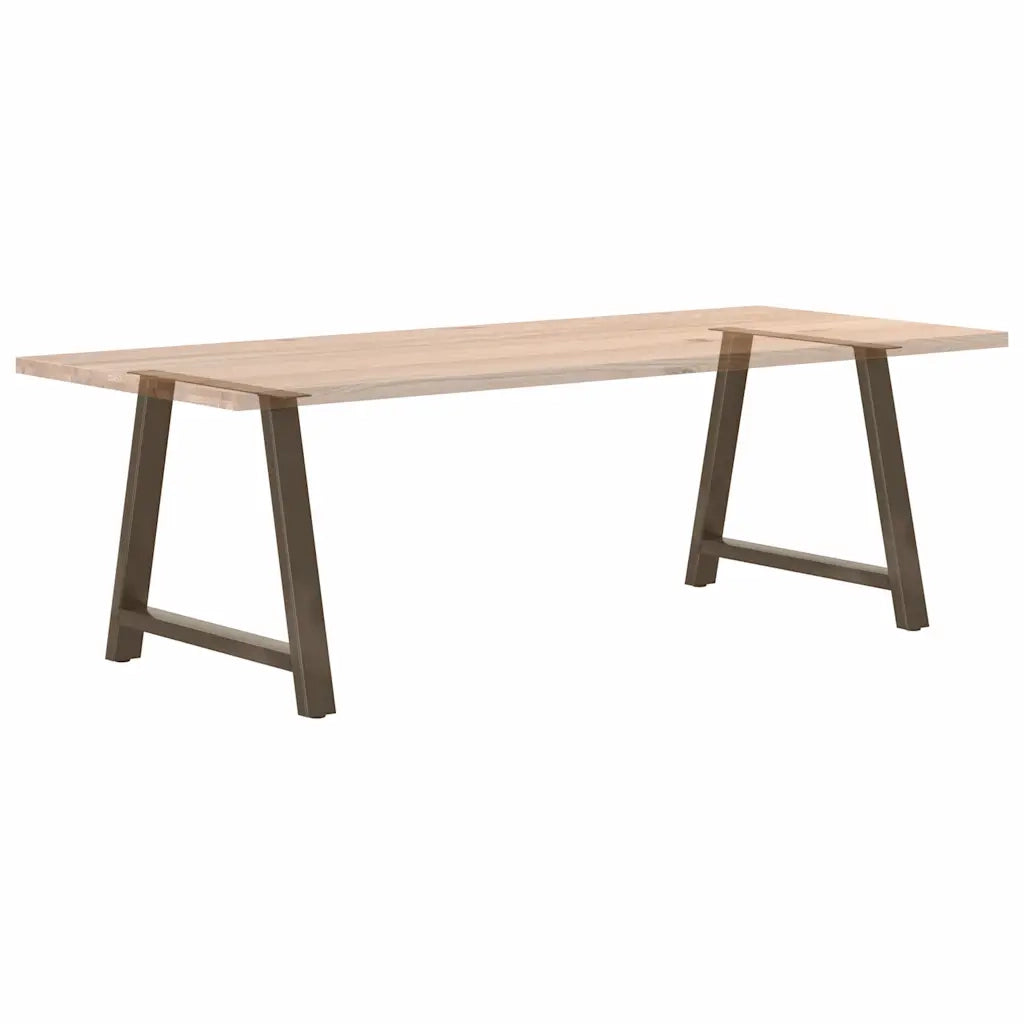 vidaXL Gambe per tavolo da pranzo a forma di A 2 pz 90x(72-73) cm in acciaio