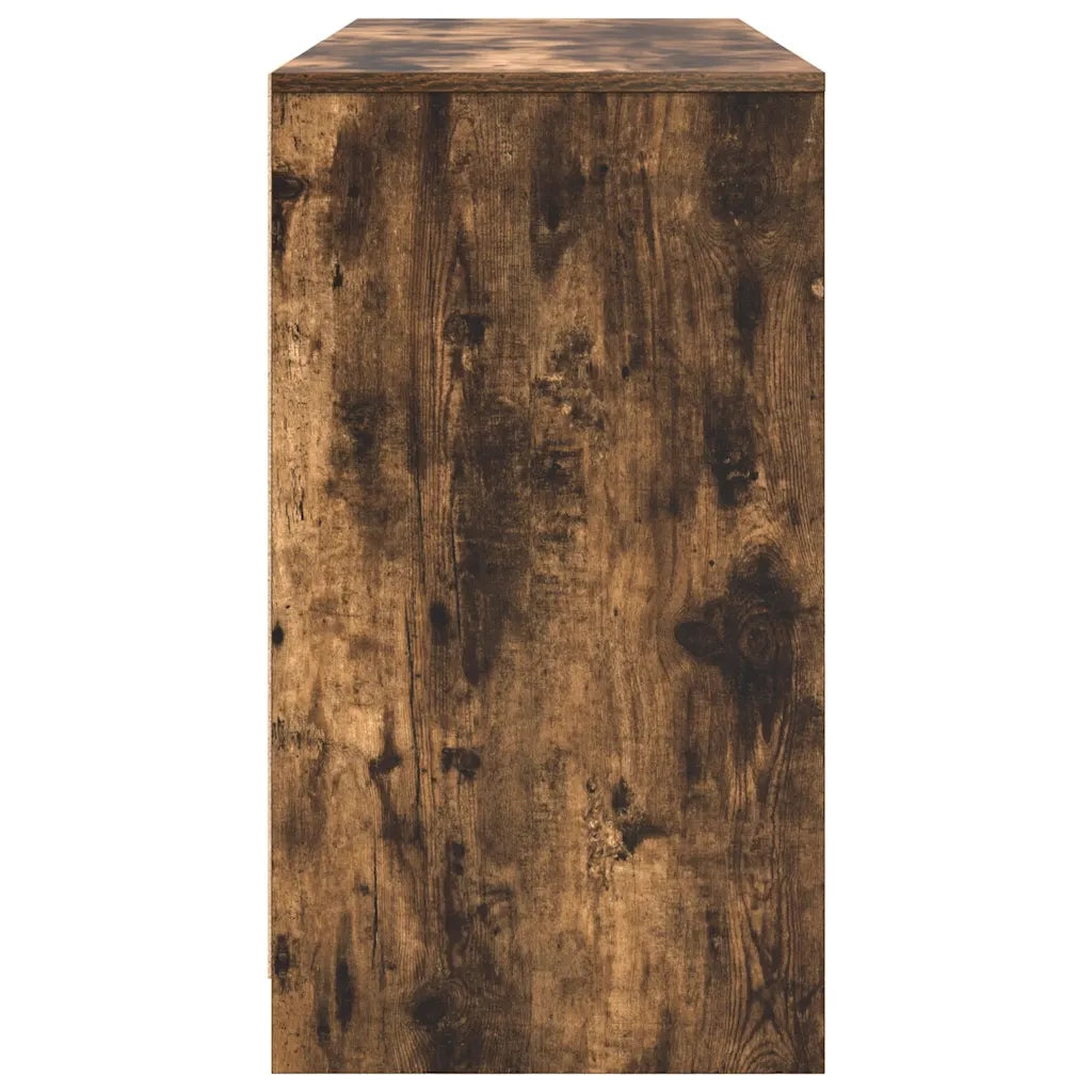 Scrivania Rovere Fumo 120x42x76 cm in Legno Multistrato 861818