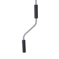 Tenda Avvolgibile Parasole con Manovella, Installazione a Muro o Soffitto, 120x200cm, Grigio