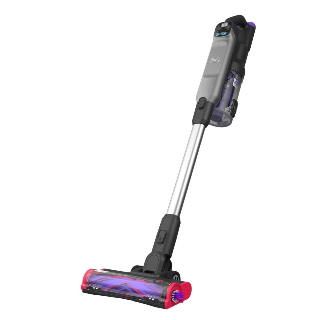 Black & Decker BHFEA640WG Aspirapolvere a bastone Batteria Secco Ciclonico Senza sacchetto 0,75 L Nero, Acciaio inox