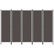 Paravento a 5 Pannelli Antracite 250x180 cmcod mxl 73075