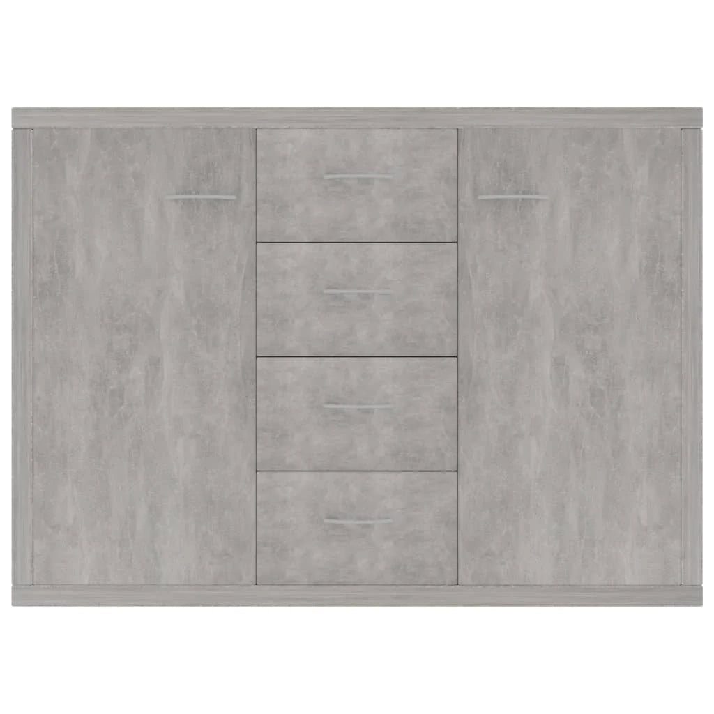 Buffet credenza cassettiera armadio mobile contenitore organizer per cucina soggiorno salotto 88 x 30 x 65 cm legno ingegnerizzato grigio 02_0032110