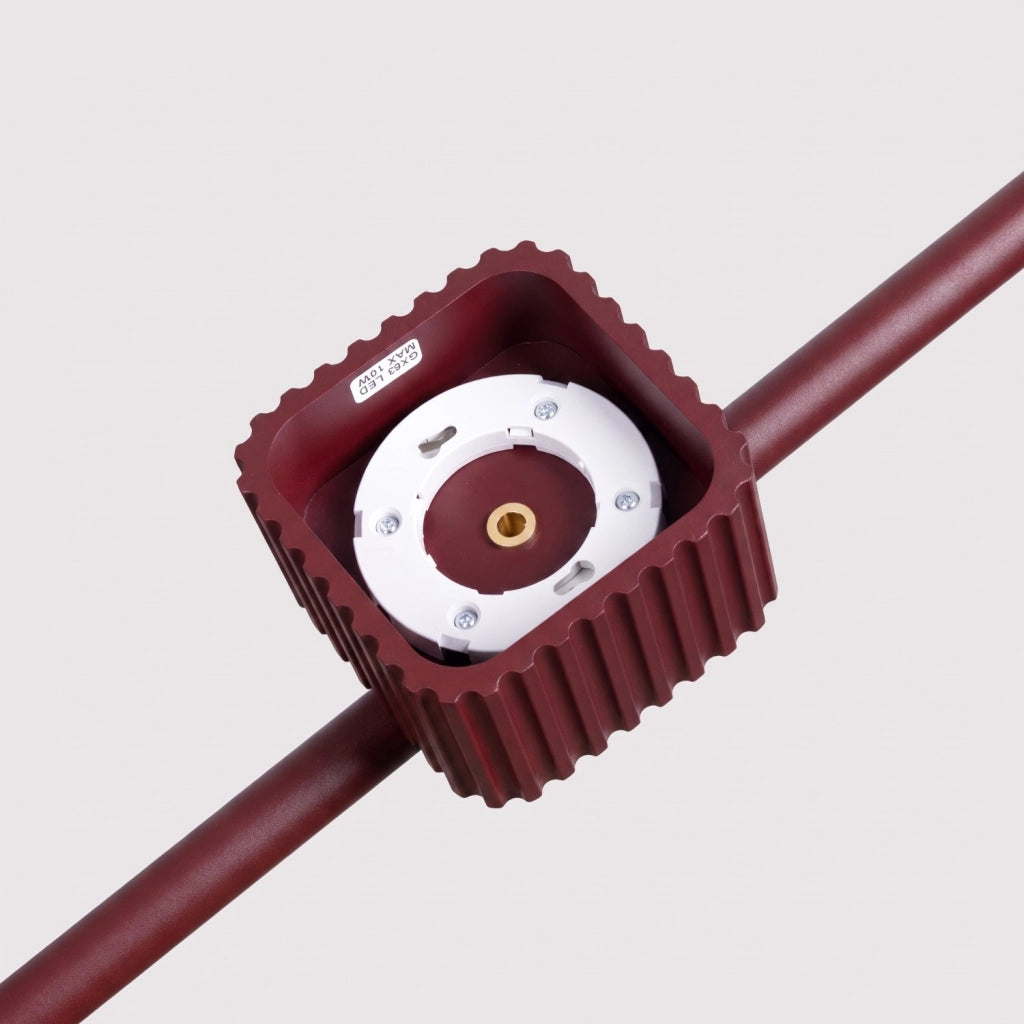 Lampadario RIFF 4 bordeaux Gx53