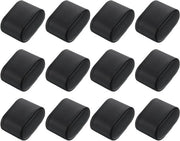Display supporti orologio in PU, 12 pezzi, nero, 7,5 x 5,0 x 4,9 cm - Supporto orologio per orologio da tasca e orologio da polso - Supporto orologio per arredamento