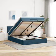 Struttura Letto Pouf con Materasso 140x190 cm in Velluto 3311775