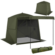 Gazebo 2x2m ¨C zephmum ¨C Impermeabile Resistente 4 Pannelli con Rete