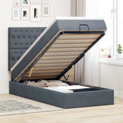 Struttura Letto Pouf con Materassi 100x200 cm Velluto 3314373