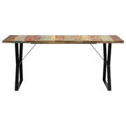 Tavolo da Pranzo 180x90x76 cm in Legno Massello di Recupero 247946
