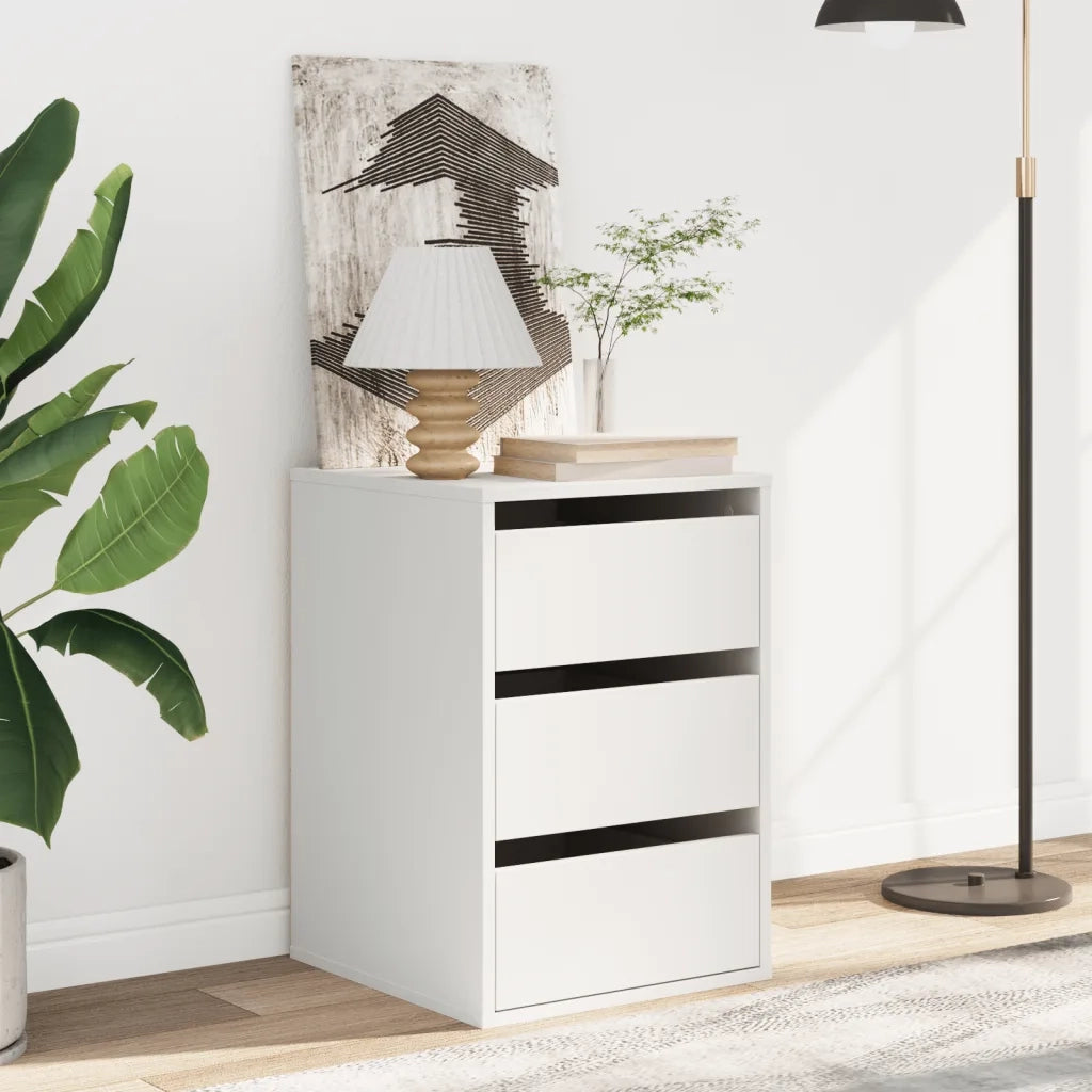 Cassettiera Bianca 40x41x58 cm in Legno Multistrato 852834