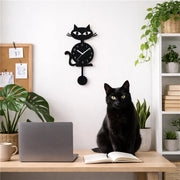 OROLOGIO A PENDOLO, ANALOGICO FANTASIA GATTO 25X5X41H CM ASSORTITO