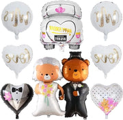 Decorazioni di Festa Matrimonio Palloni XXL Auto Mr e Mrs Helio Sposo Gigante Sposa Birra Proposta Tema