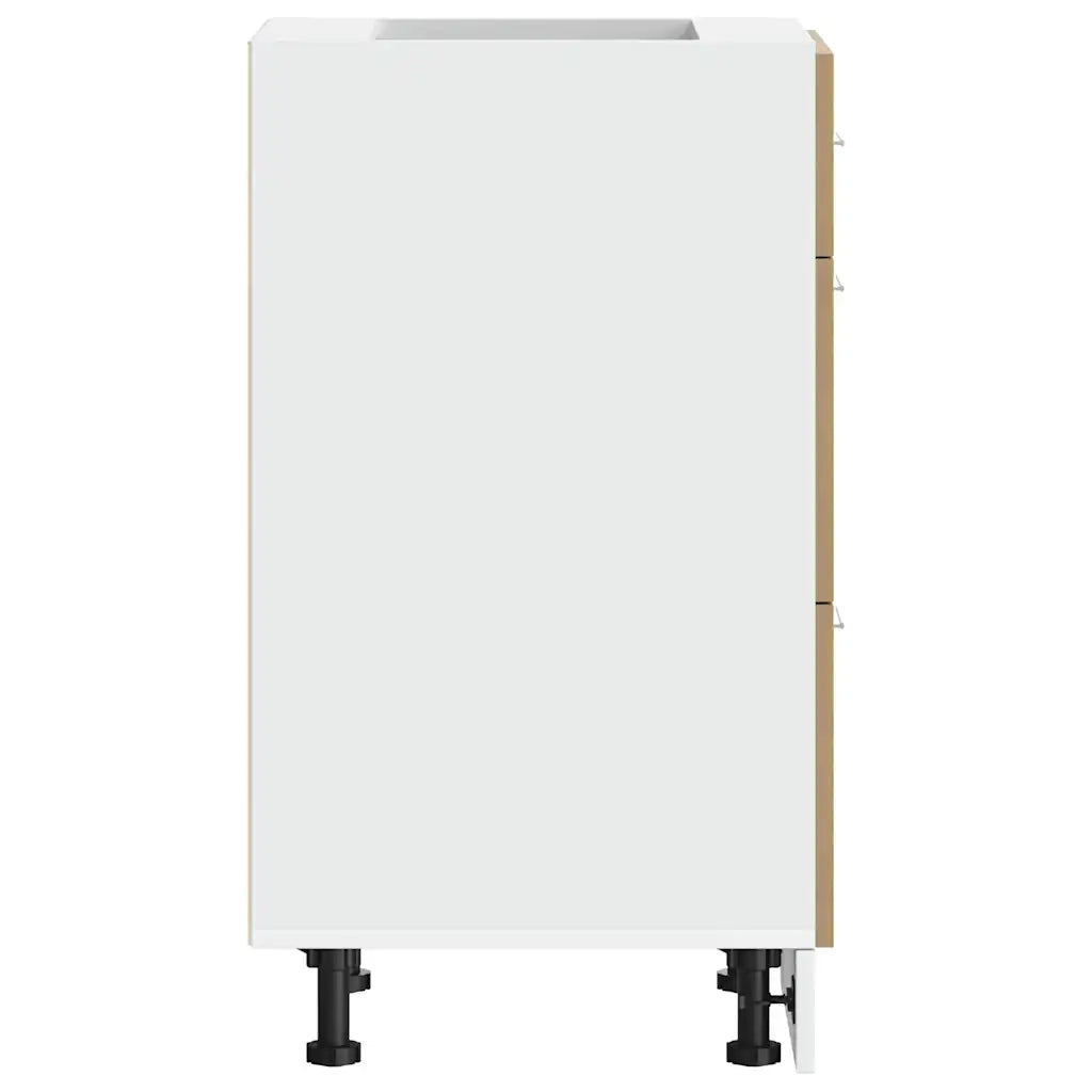 vidaXL Armadio Inferiore “Lyon” Rovere Artigianale 40x46x81,5 cm