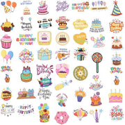 Sticker per 100, Decalchi per Semplice Applicazione PVC per Feste di Compleanno e Scrapbook
