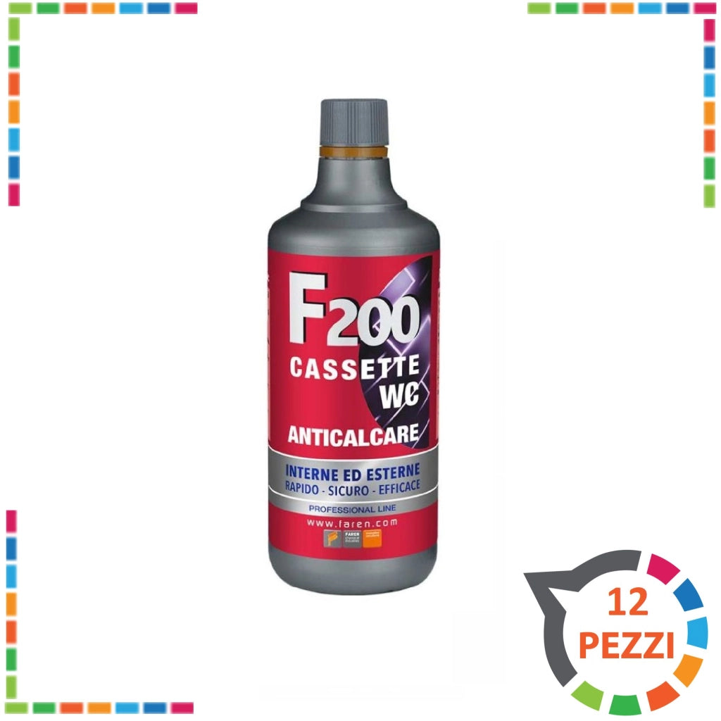 Faren F200 anticalcare per cassette scarico incasso 12 pz calcare incrostazioni
