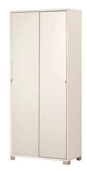 KIT ARMADIO 2 ANTE SCORREVOLI H190 L82 P41 Cm FINITURA BIANCO FRASSINATO SARMOG798k