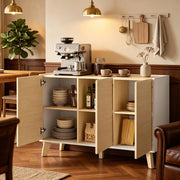 MADIA Nordica 120 cm Naturale/Bianco in MDF