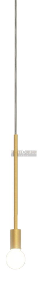 ANNA-S1 Lampadario a sospensione 1 luce  ottone spazzolato senza base attacco E27