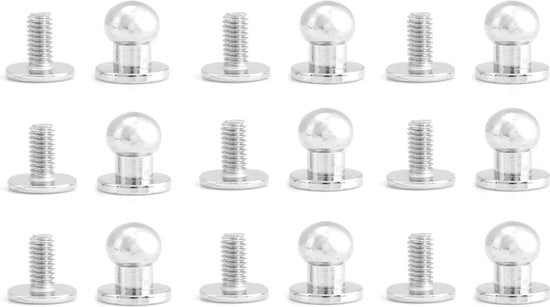 20 pezzi 8 * 6mm Capocchi in rame lucido per anelli di cintura - Accessori di artigianato in pelle.