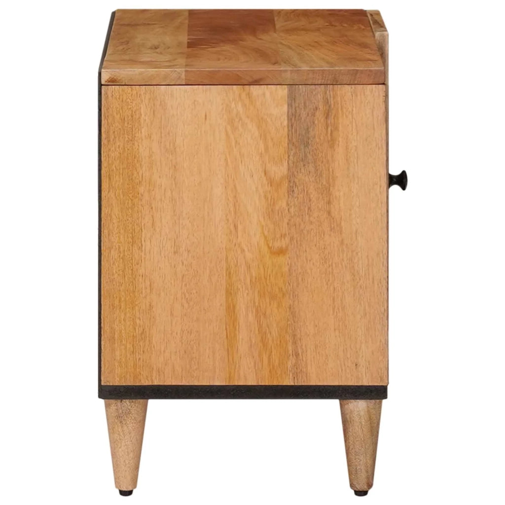 Mobile TV Naturale 80 x 33 x 46 cm Legno di mango massello