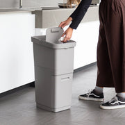 PATTUMIERA STOCCOLMA 36,5L GRIGIA CON CASSETTO