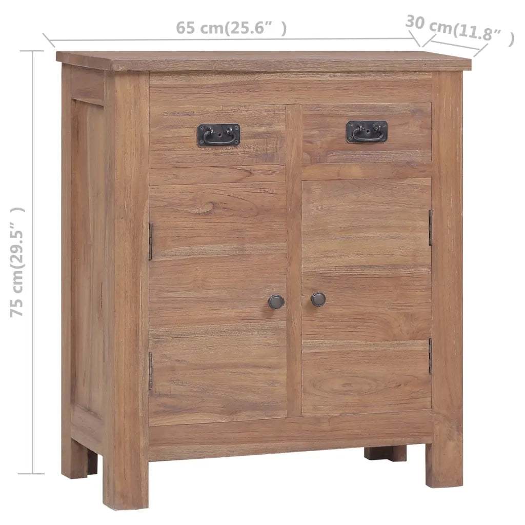 Credenza 65x30x75 cm in Legno Massello di Teak 287734
