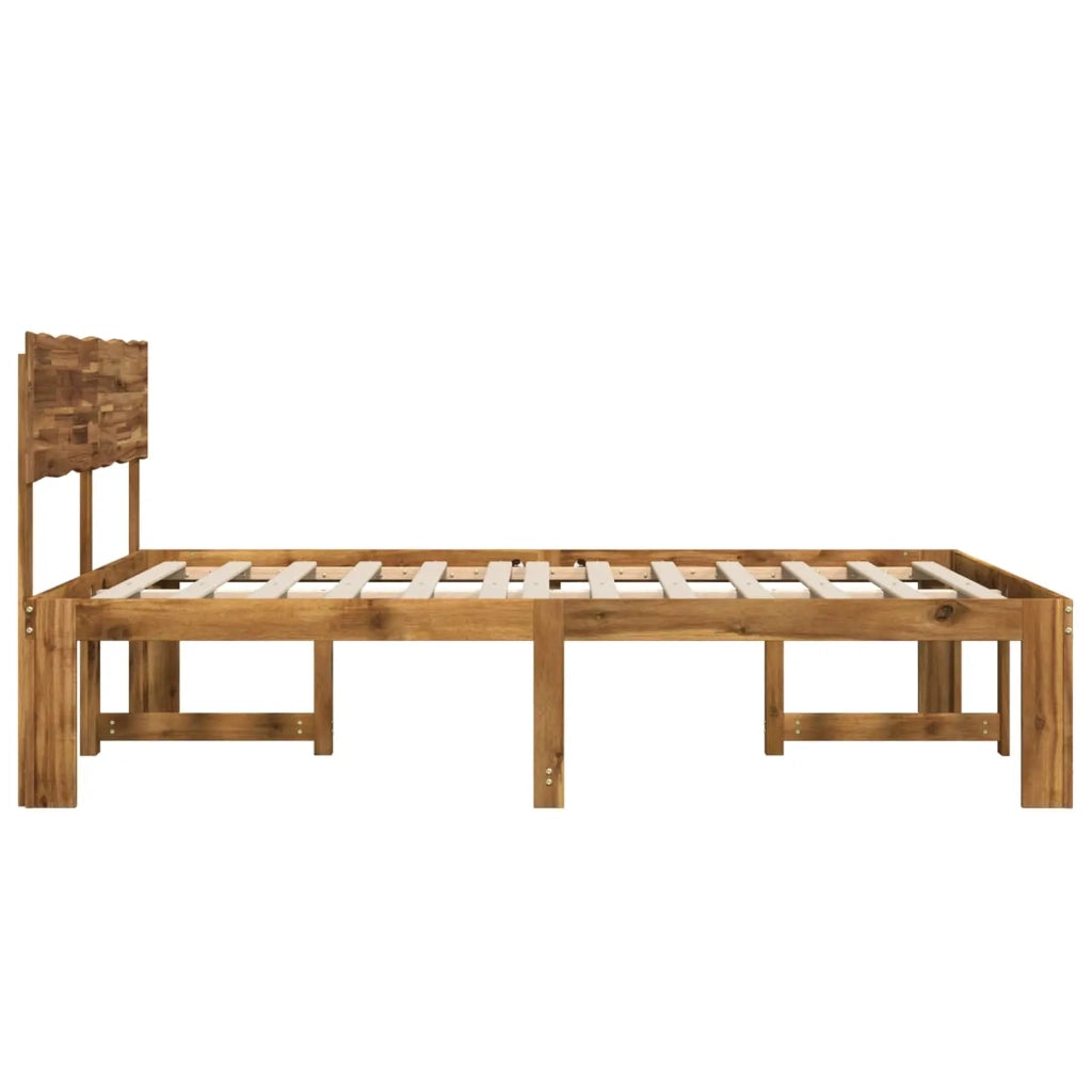 Letto matrimoniale con testiera ROSTOCK Naturale 135 x 190 cm 903363