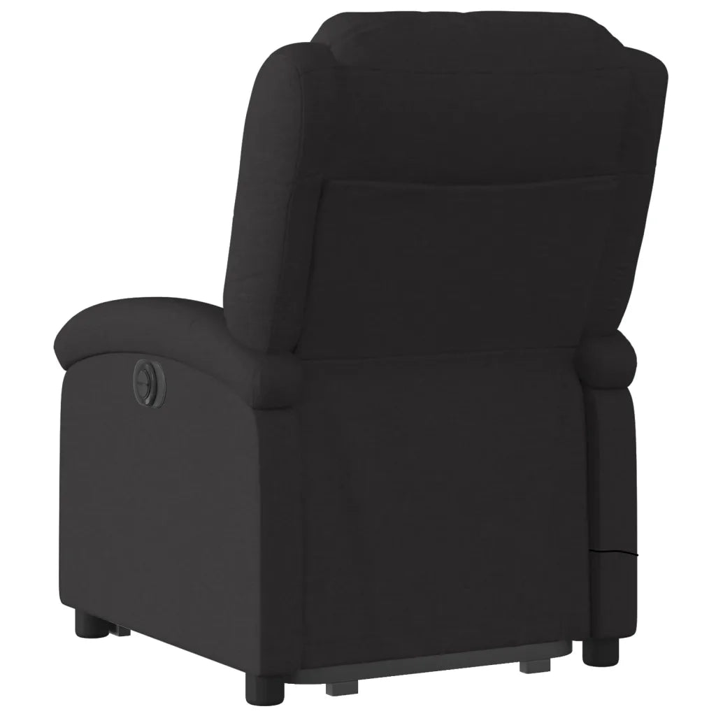 Poltrona Alzapersona Massaggiante Elettrica Nera in Tessuto 3204202