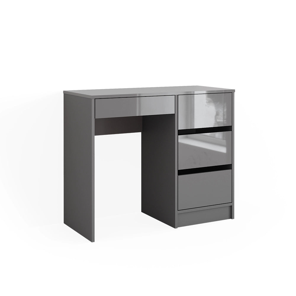 Vicco Tavolo da toeletta Grigio 40 cm con 4 cassetti