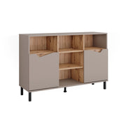 Vicco Credenza Greige/rovere artigianale 120 x 81.3 cm con 2 porte