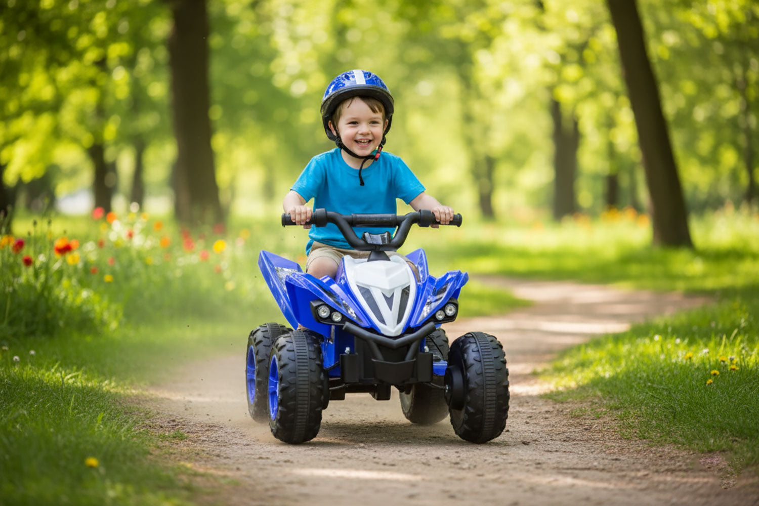 Quad Elettrico per Bambini 12V 4,5Ah Blu