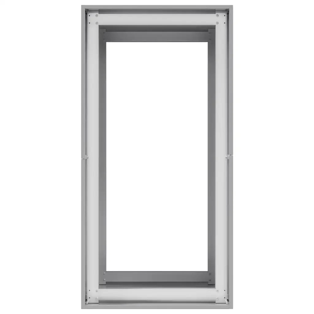 Elegante fioriera dal design moderno per balcone o giardino 40 x 80 x 80 cm realizzata in acciaio zincato 02_0051561