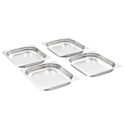 Contenitori Gastronorm 8 pz GN 1/2 40 mm in Acciaio Inox 50886