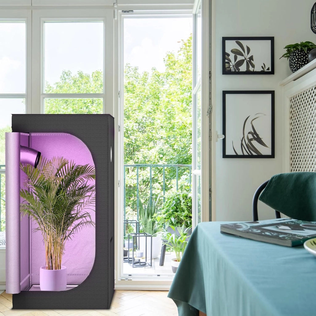 Grow Tent 80 x 80 x 160 cm Grow Tent con Mylar riflettente, impermeabile, tenda da allevamento, serra per piante e spazi