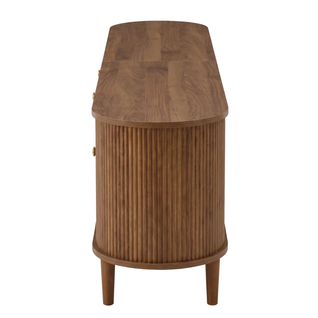 Mobile tv con 2 porte scorrevoli; 4 cassetti; 5 piedi in legno; per soggiorno e camera; 180 × 35 × 50 cm