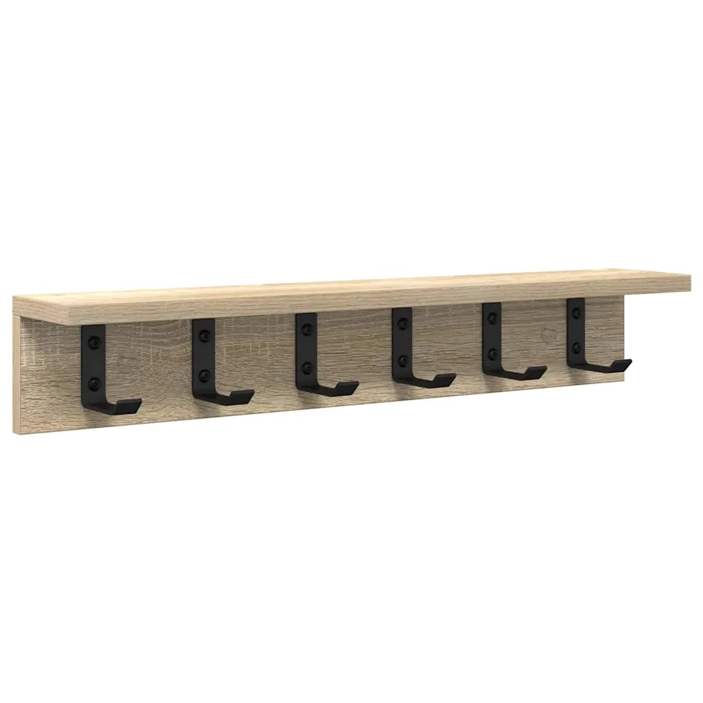Appendiabiti a muro Rovere Sonoma 60 x 10,5 x 10,5 cm 874357