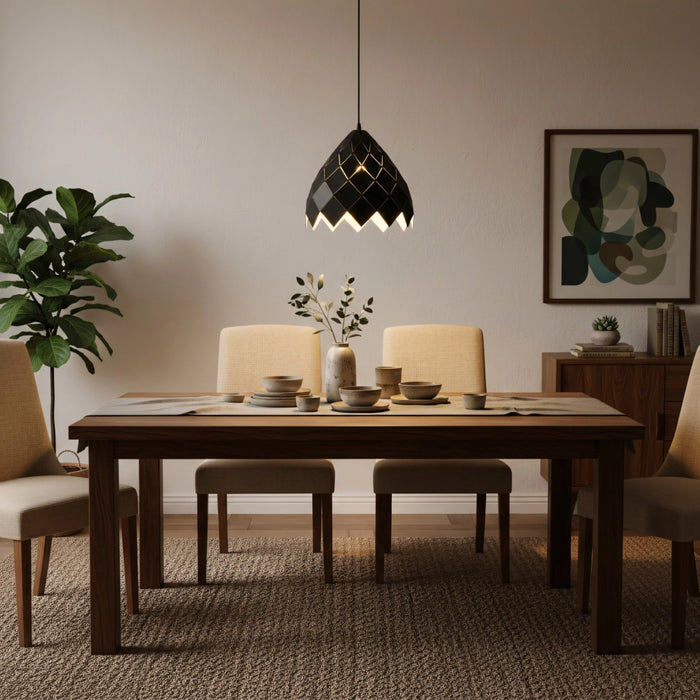 Lampada Da Soffitto Pensile Metallico Nero APP338-1CP