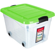 Contenitore per giocattoli KADAX, grande scatola con ruote, in plastica, grande 40 litri