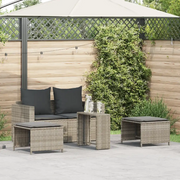 Set Divano da Giardino 5pz con Cuscini Grigio Chiaro Polyrattan 4104168