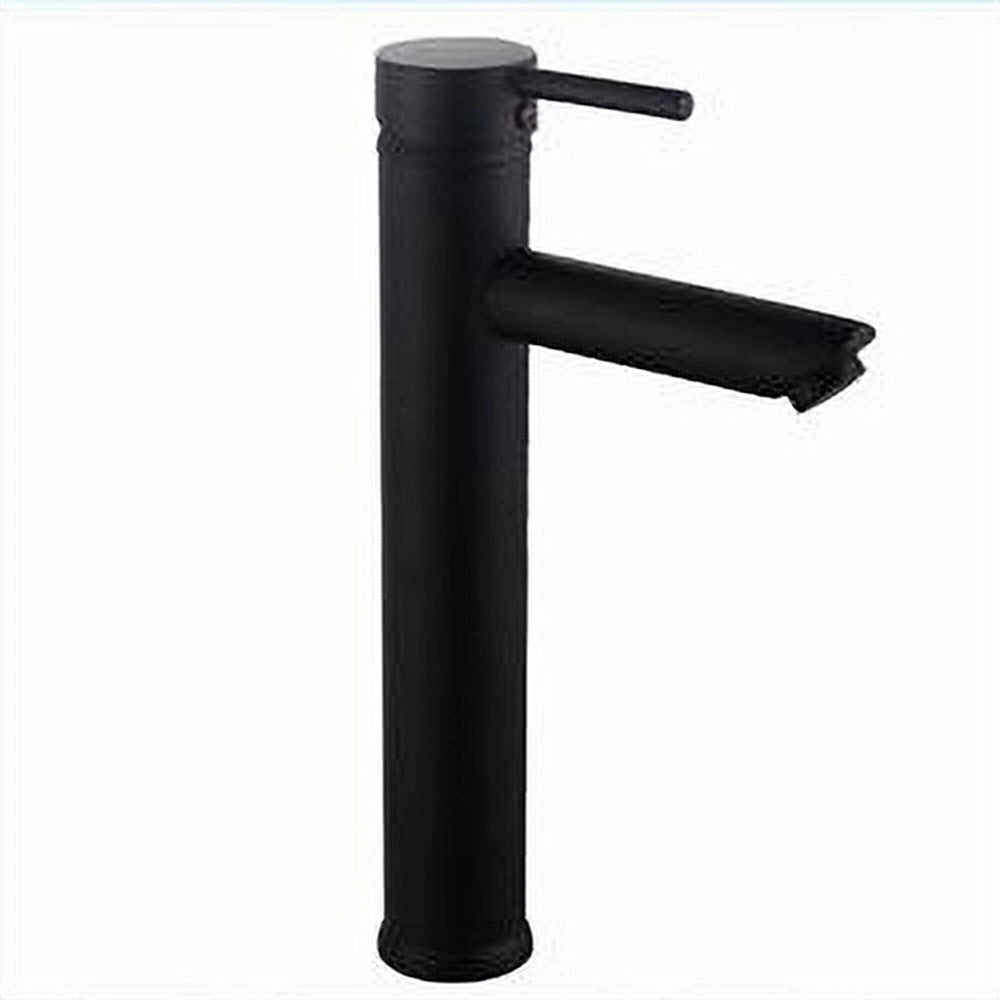 Trade Shop - Rubinetto Bagno Moderno Nero Opaco Miscelatore Orientabile Lavabo Canna Alta 87393 -