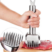 Vermalsettaglio per carne in acciaio inossidabile per bistecca pollo carne di maiale - affettatrice per carne a punta - utensile da cucina resistente all'acqua calda del lavastoviglie