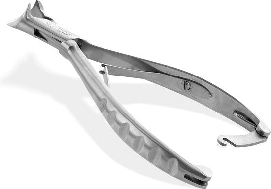 Manicure per diabetici, 14 cm, manicure con punte e bordi in acciaio inox, lunghezza di taglio 2 cm, manicure e pedicure