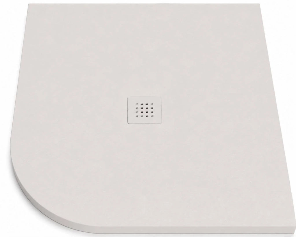 Piatto doccia semicircolare ROUND 80x80 cm Sabbia griglia Sabbia
