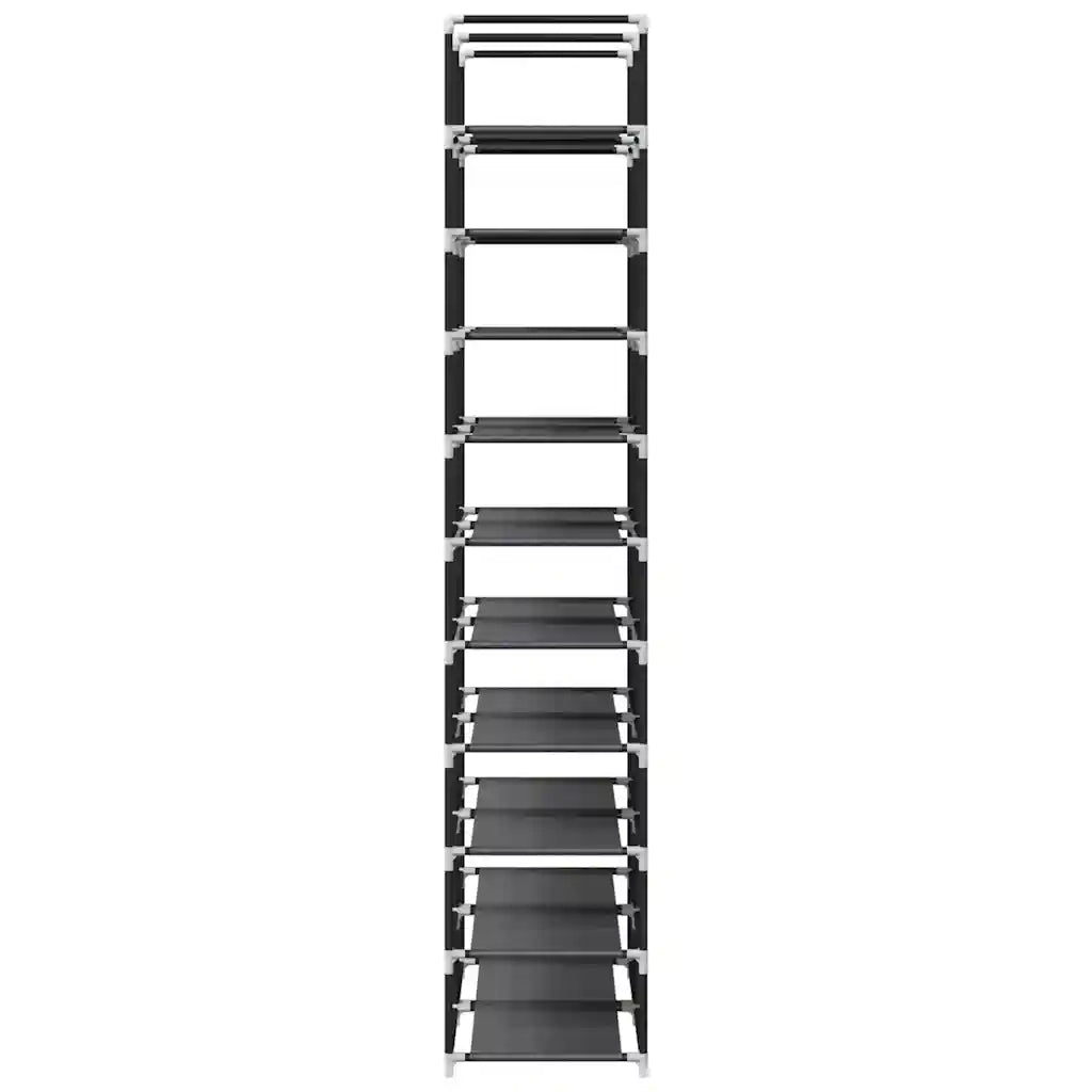 Scarpiere a 10 Livelli 2 pz-Set di 2 Scaffale per scarpe 33x33x174 cm in Tessuto Non Tessuto