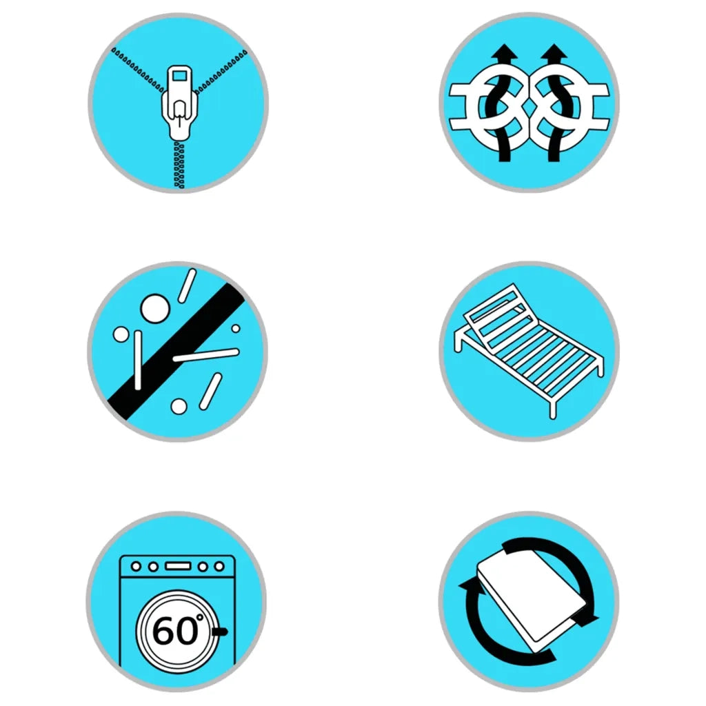 Protezione per Materasso a Molle Insacchettate 200x200x5 cm Morbidezza Media 288217