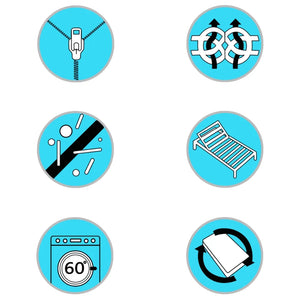 Protezione per Materasso a Molle Insacchettate 200x200x5 cm Morbidezza Media 288217