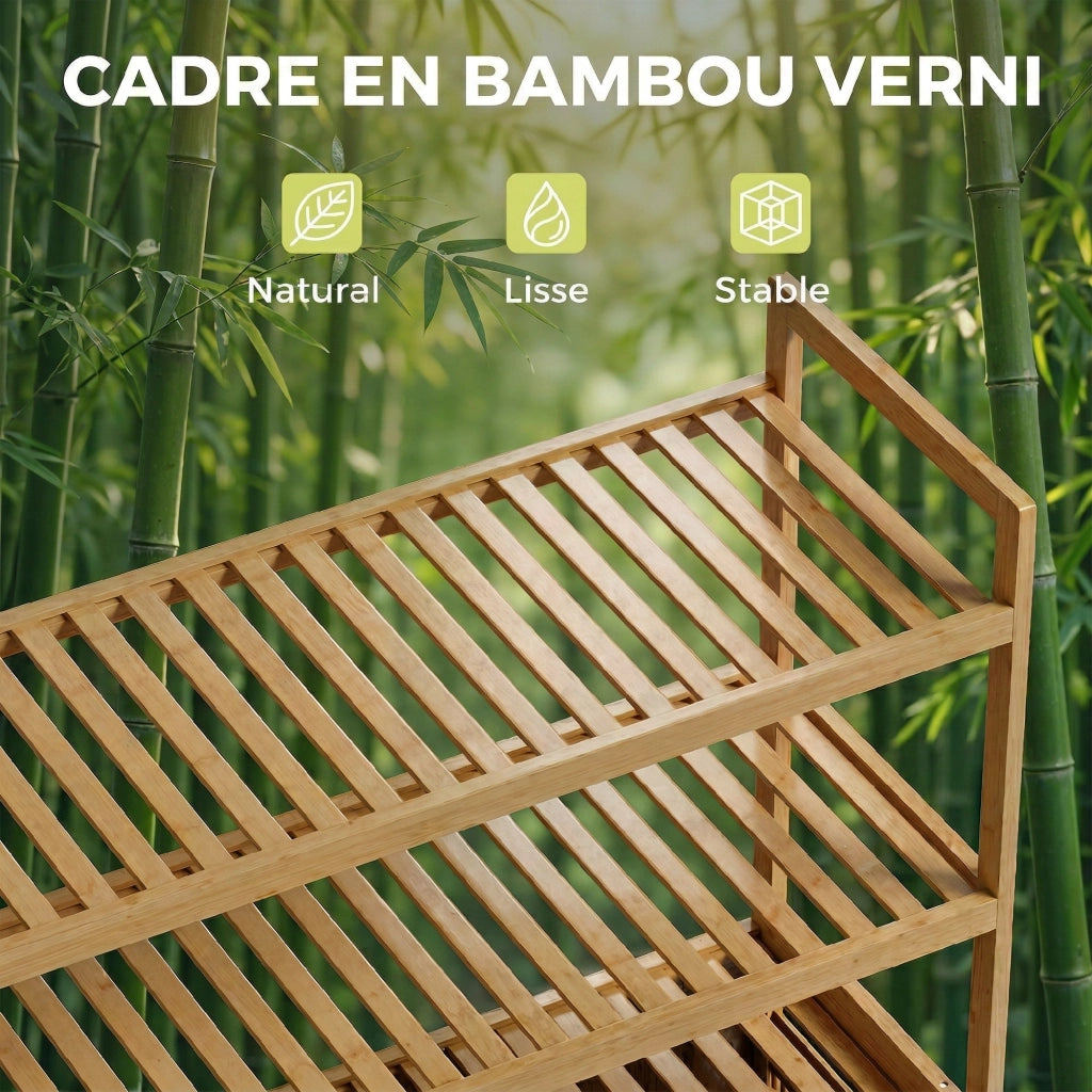 Mobiletto da Bagno con Cestino Bamb¨´ ¨C zephmum ¨C Rovere 60x30x80
