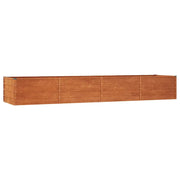 Fioriere | Cassetta per fiori | Letto Rialzato da Giardino Ruggine 320x80x45 cm Acciaio Corten