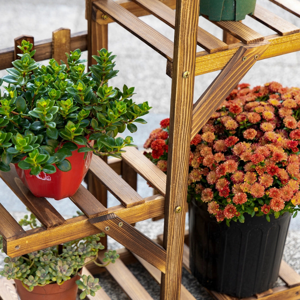 Libreria da Giardino in Legno con Ripiani ¨C Minimal ¨C 60x30x130cm