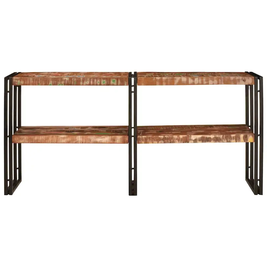 Tavolo Consolle | Tavolo d'Ingresso Multicolore Legno Recuperato Massello